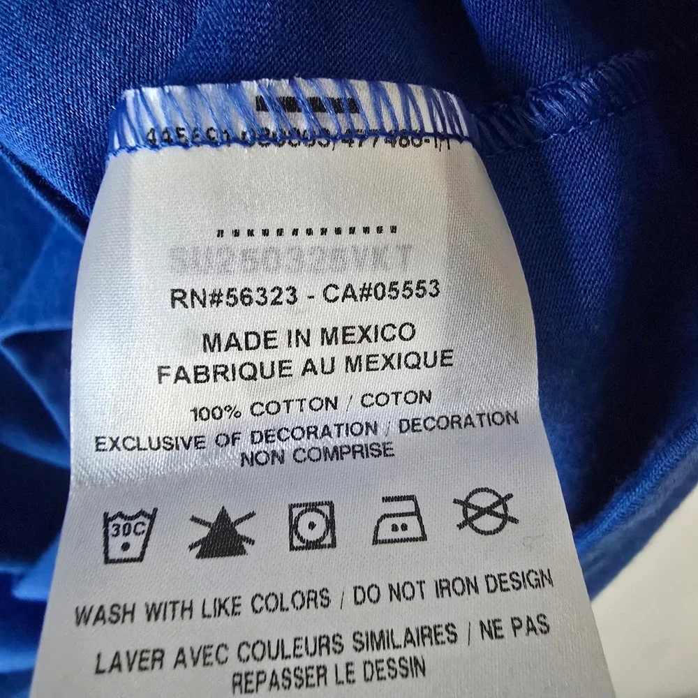 Nike Mens Sportswear Embroidered Swoosh Tee Royal Blue BV0507-480 Size L NEW